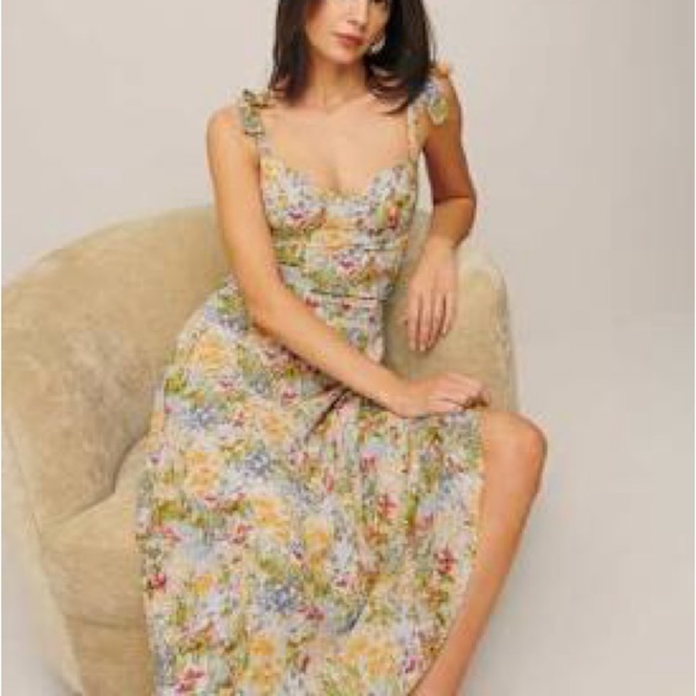 Reformation Nadira Dress in Countryside